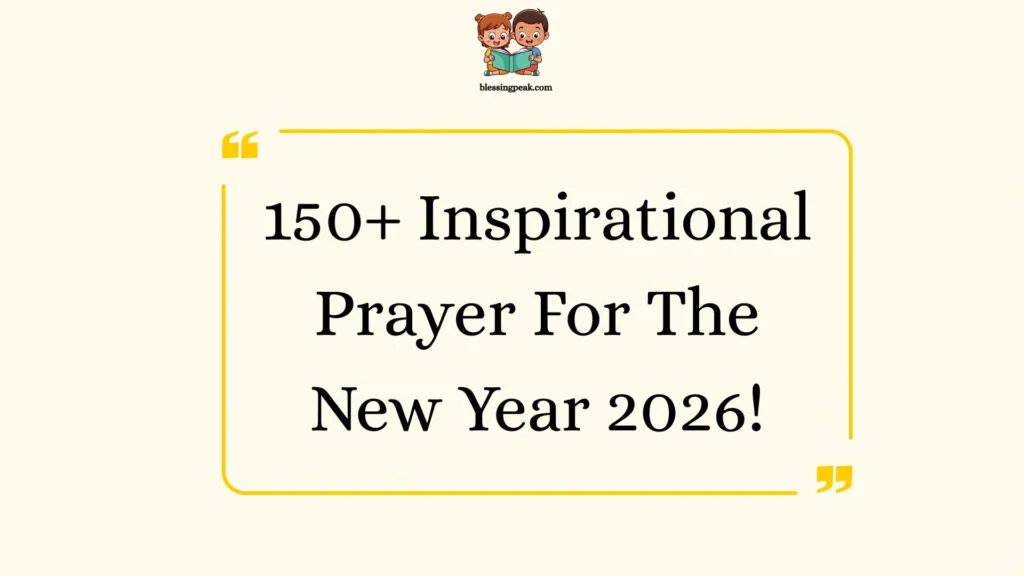 Inspirational Prayer For The New Year