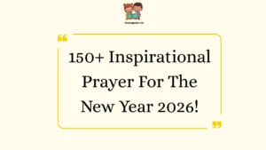 Inspirational Prayer For The New Year