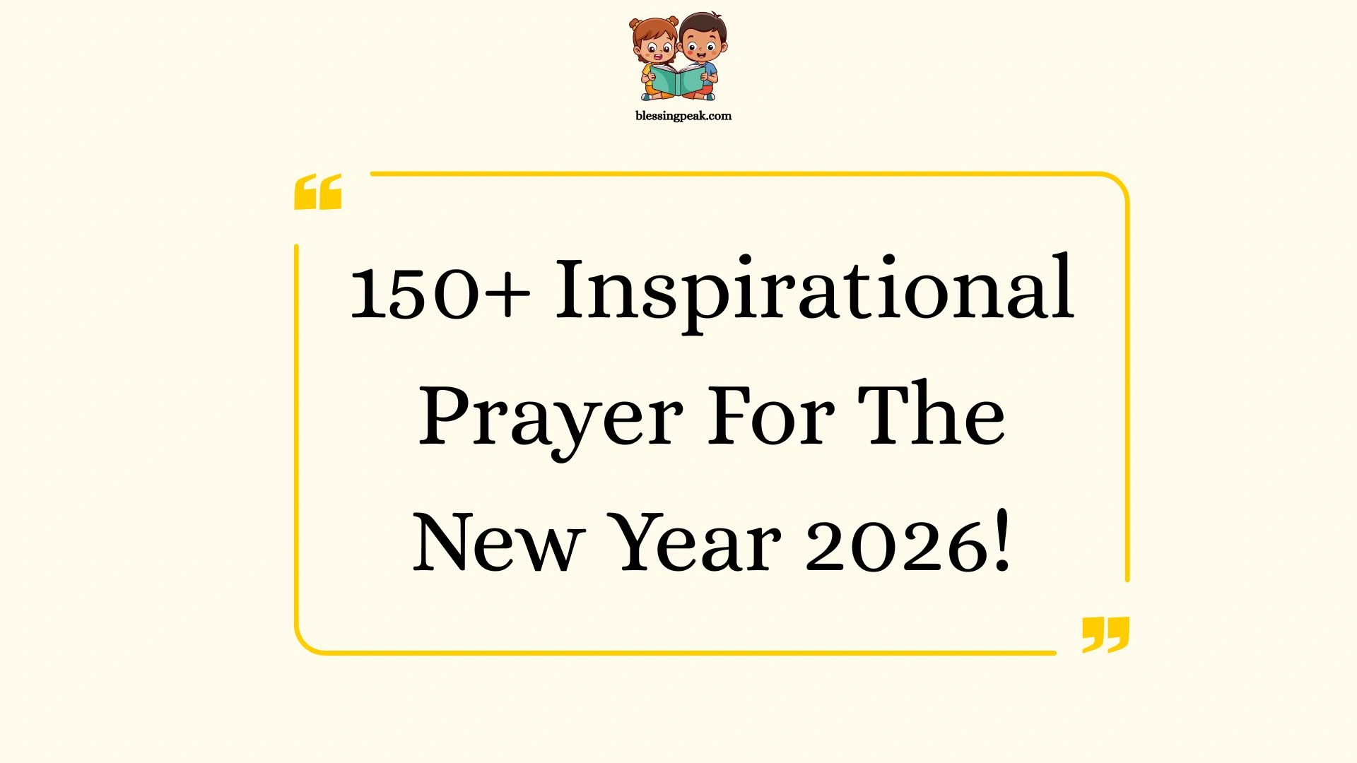 Inspirational Prayer For The New Year