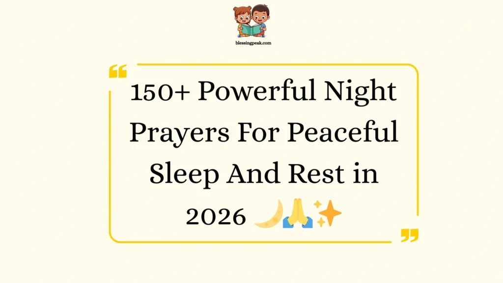 Powerful Night Prayers For Peaceful Sleep And Rest