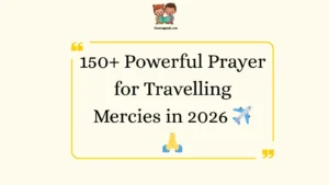 Powerful Prayer for Travelling Mercies