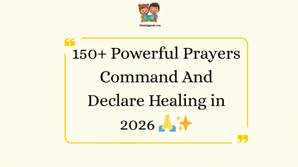 Powerful Prayers Command And Declare Healing