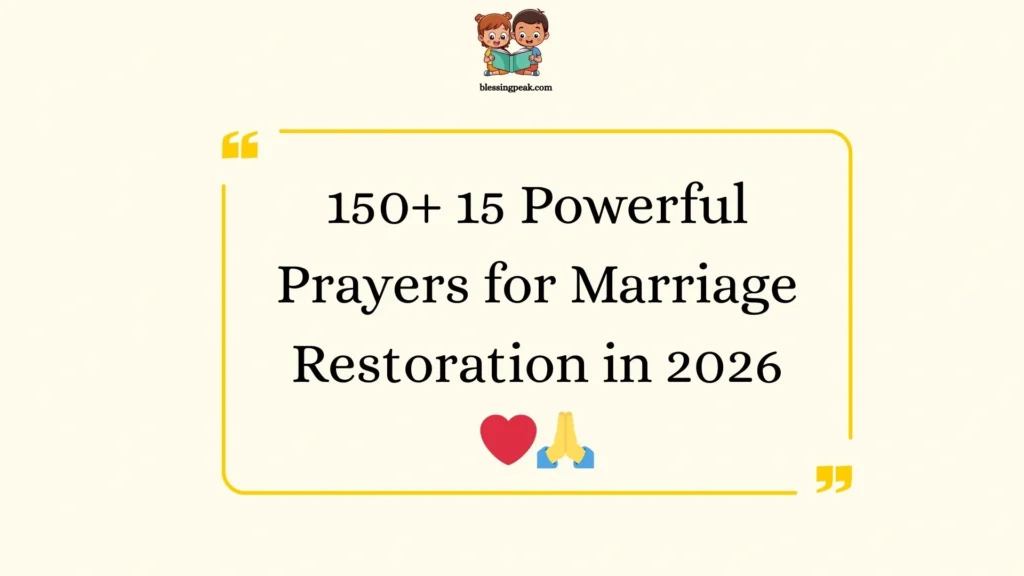 Powerful Prayers for Marriage Restoration