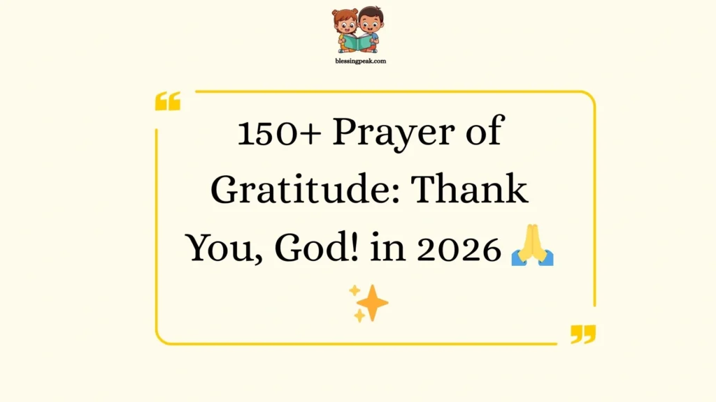 Prayer of Gratitude: Thank You, God