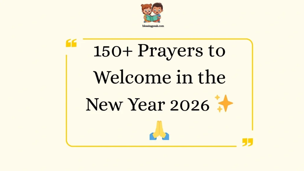 Prayers to Welcome in the New Year