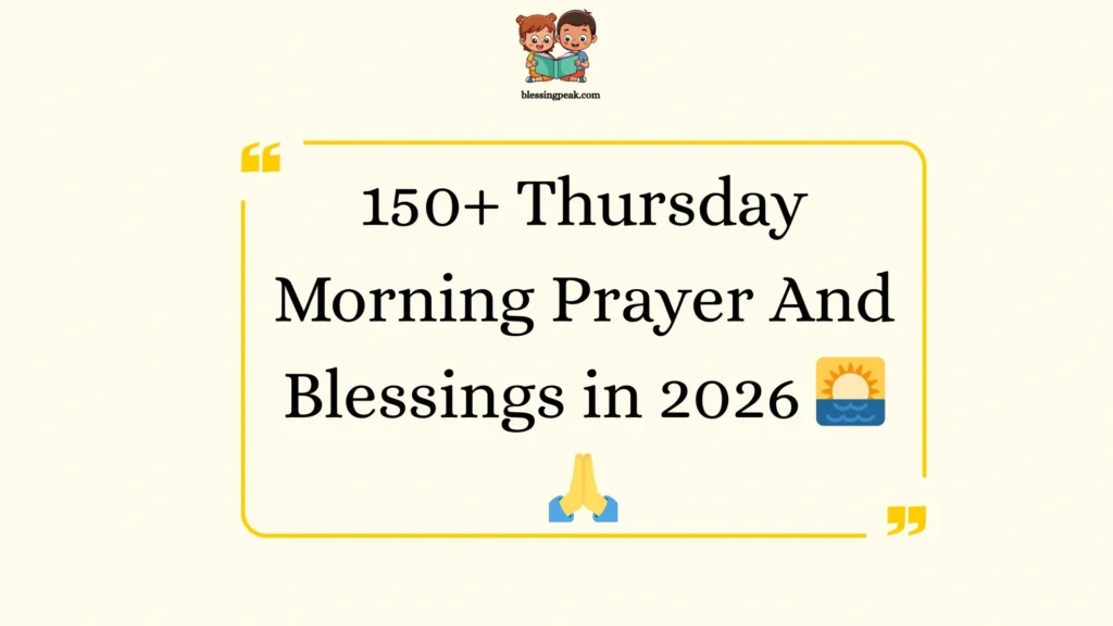 Thursday Morning Prayer And Blessings