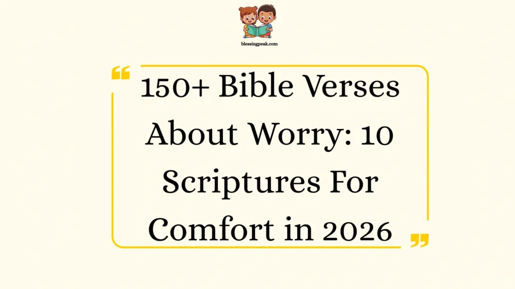 Bible Verses About Worry: 10 Scriptures For Comfort
