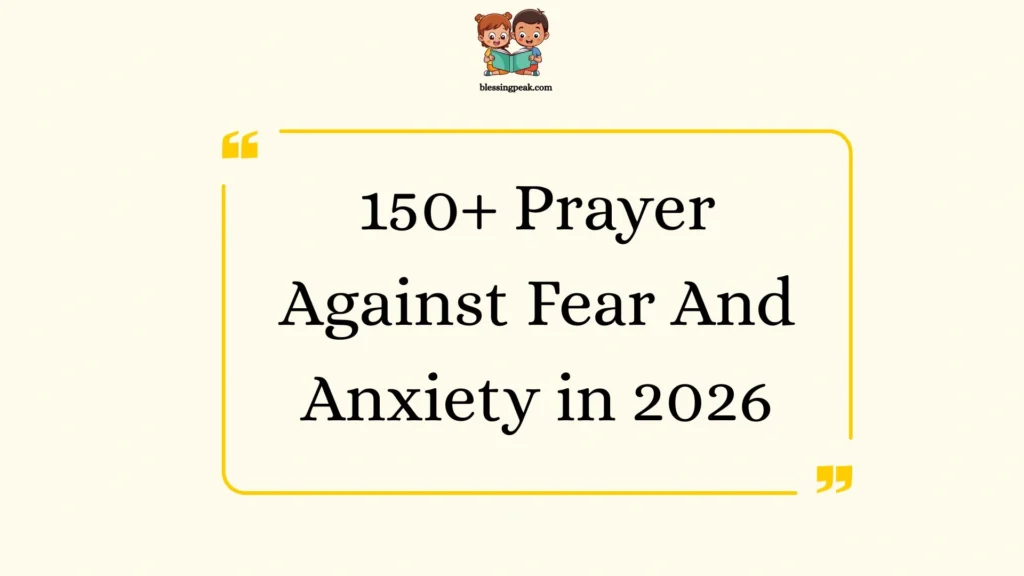 Prayer Against Fear And Anxiety