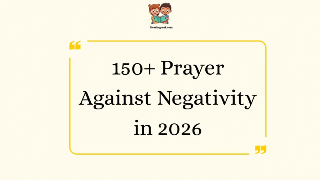 Prayer Against Negativity