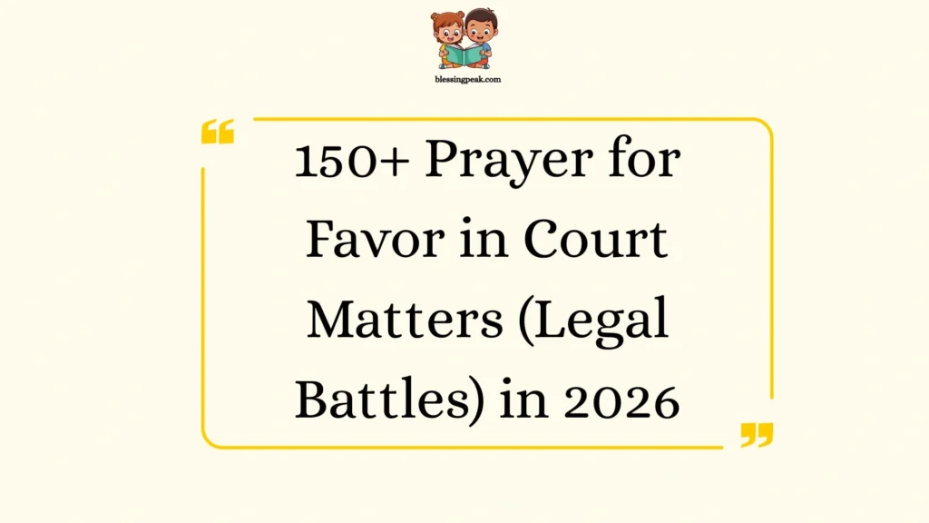 Prayer for Favor in Court Matters (Legal Battles)