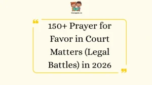 Prayer for Favor in Court Matters (Legal Battles)