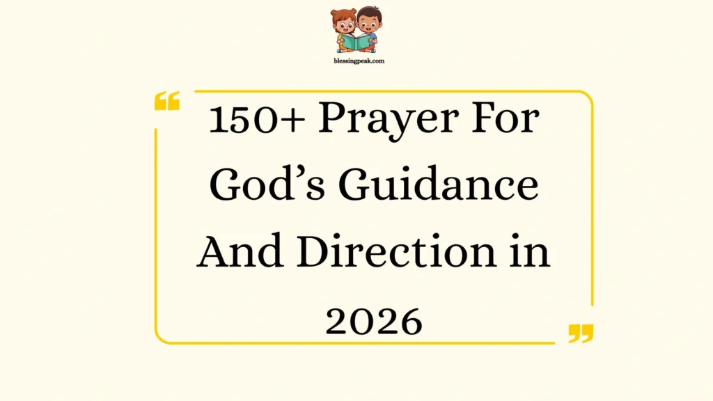 Prayer For God’s Guidance And Direction