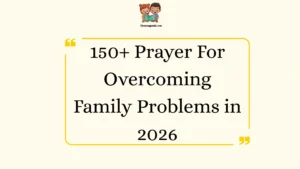 Prayer For Overcoming Family Problems