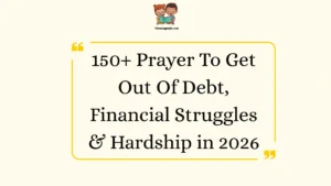 Prayer To Get Out Of Debt, Financial Struggles & Hardship