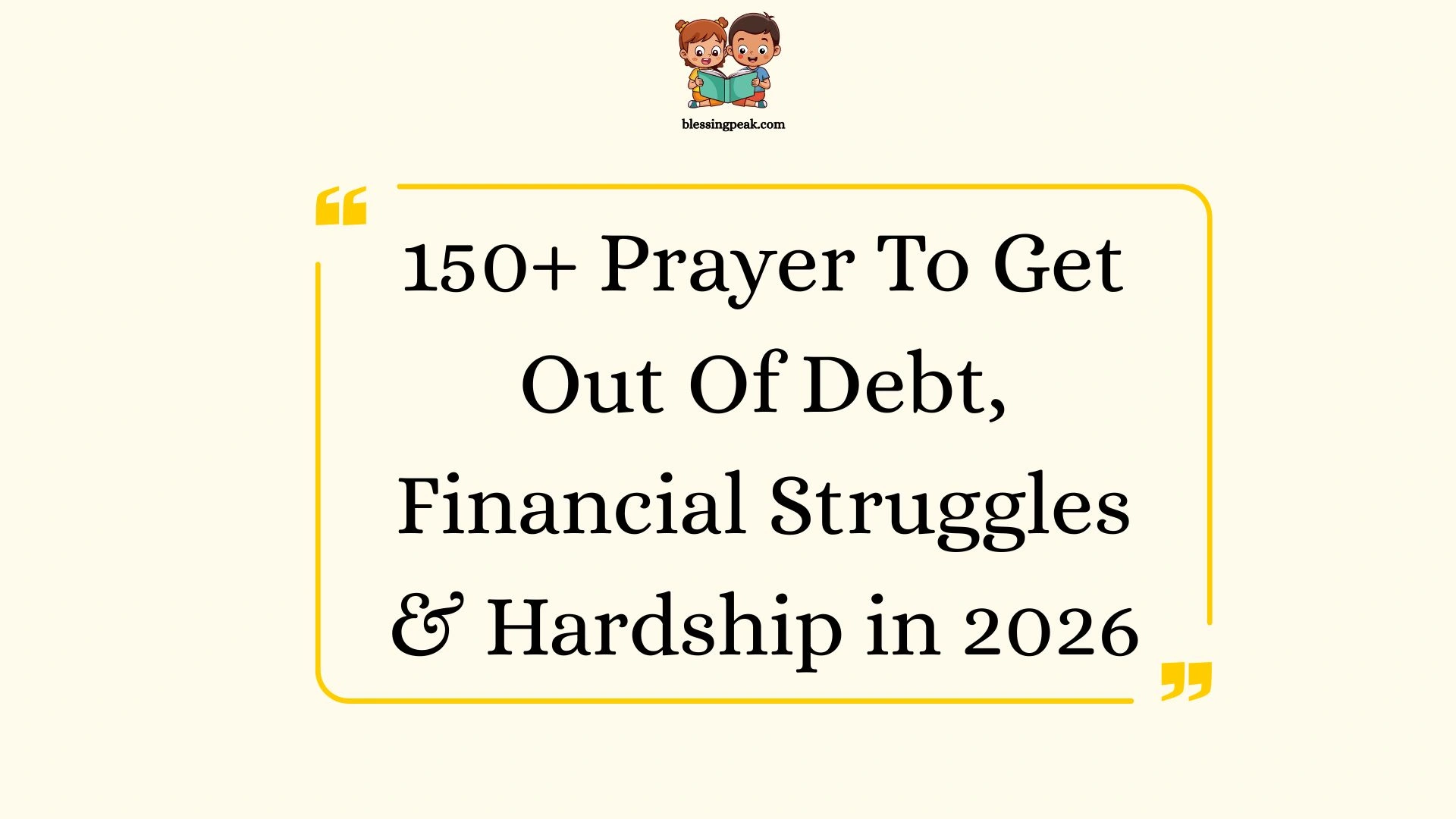 Prayer To Get Out Of Debt, Financial Struggles & Hardship