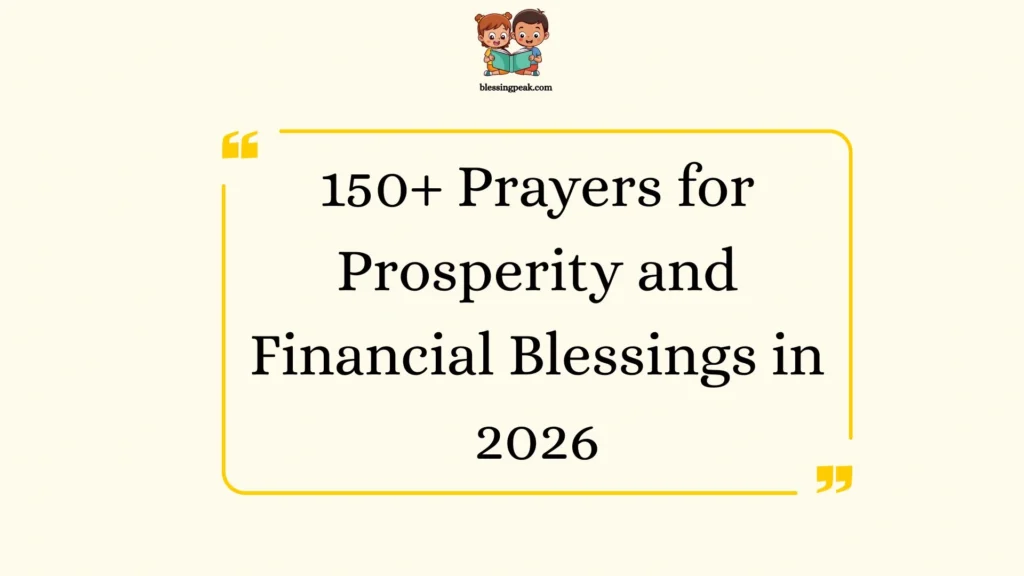 Prayers for Prosperity and Financial Blessings