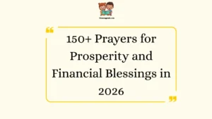 Prayers for Prosperity and Financial Blessings