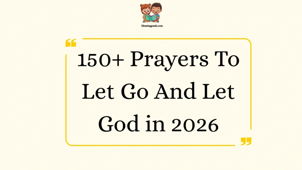 Prayers To Let Go And Let God