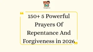 5 Powerful Prayers Of Repentance And Forgiveness