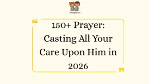 Prayer: Casting All Your Care Upon Him