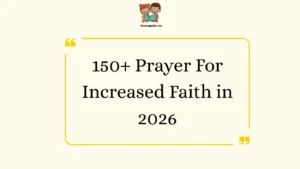 Prayer For Increased Faith