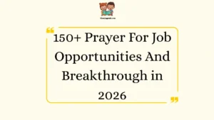 Prayer For Job Opportunities And Breakthrough