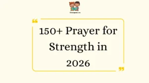 Prayer for Strength