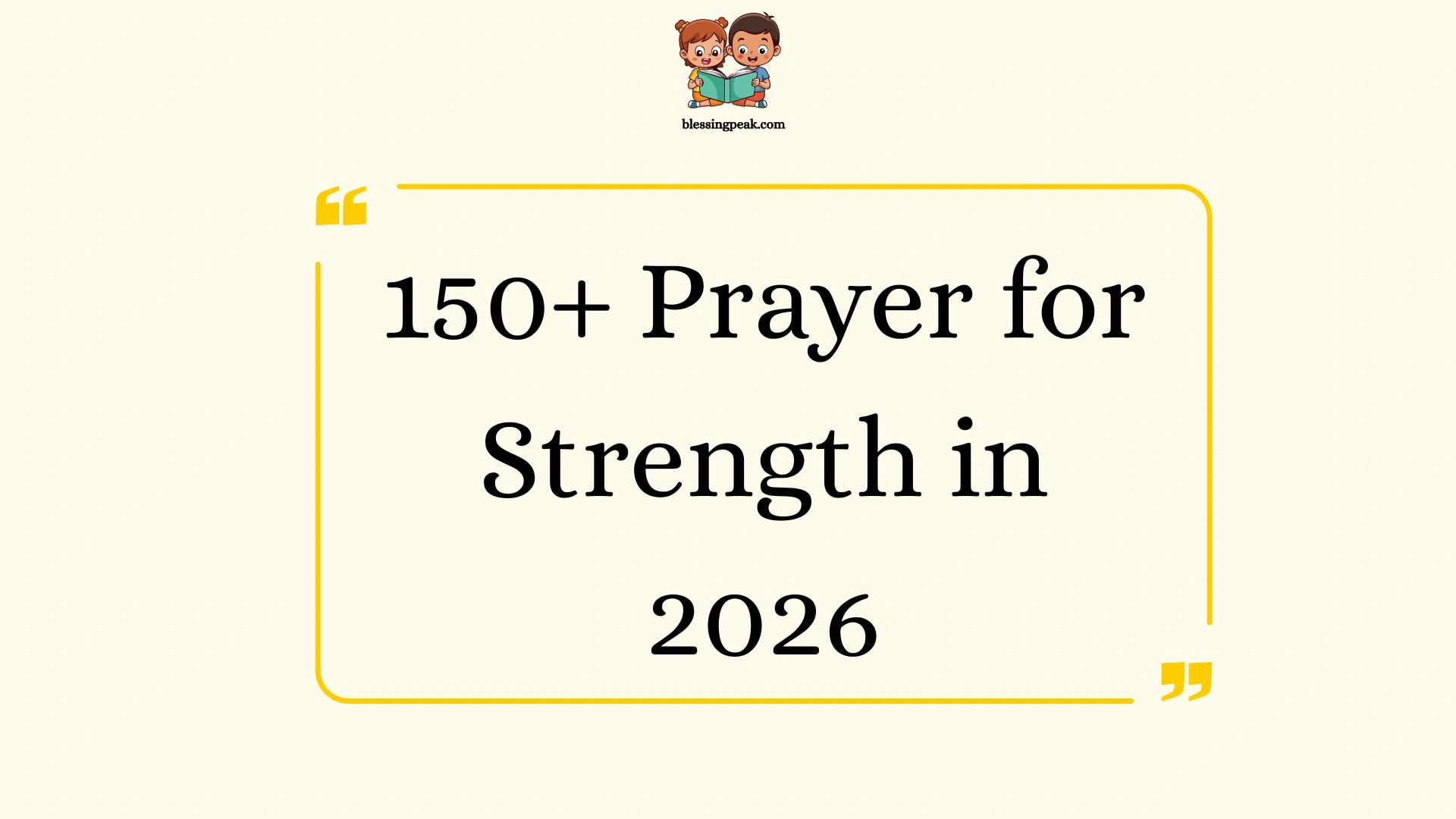 Prayer for Strength