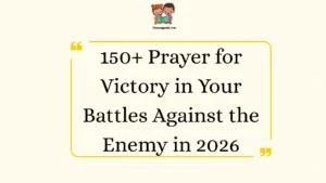 Prayer for Victory in Your Battles Against the Enemy