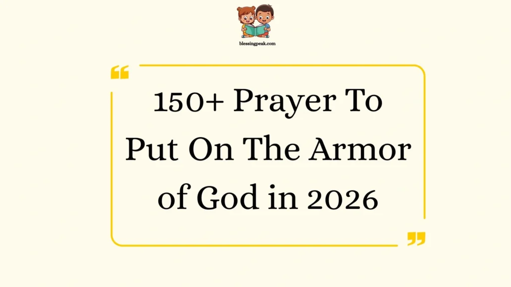 Prayer To Put On The Armor of God