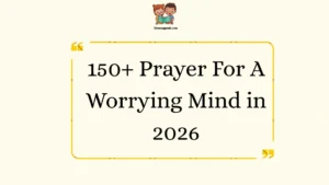 Prayer For A Worrying Mind
